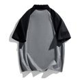 thumbnail image 4 of pstuiky camisetas de hombre, Pijama deportivo para hombre, para estar en casa, color liso, manga corta, cuello vuelto, blusa camisetas de hombre xl, 4 of 4