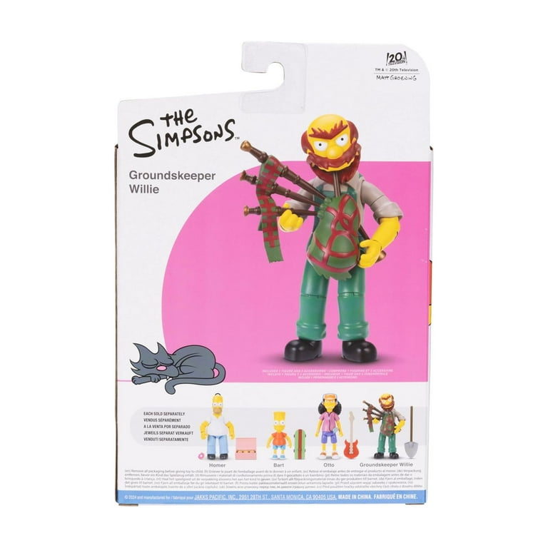 Disney The Simpsons Action Figures 4-Pack, Homer, Bart, Willie