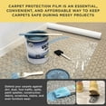 thumbnail image 4 of Dura-Gold Carpet Protection Film, 36-inch x 100' Roll - Clear Self Adhesive Temporary Carpet Protective Covering Tape - Protect Against Foot Traffic, Paint Spills, Dust, Construction Debris, Moving, 4 of 5