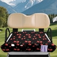 thumbnail image 3 of chaqlin Golf Cart Seat Covers Portable, Compatible with Golf Carts Sports, Golf Ball Golf Cart Seat Covers Fit for 2 Passenger Yamaha, Cherry Print Pattern, 3 of 8