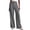 Gray, variant on Women’s Wide Leg Solid Color Dress Pants High Waisted Pull-On Straight-Leg Fit Relaxed Trousers Full Length Comfortable Pants Versatile For Office Meeting Woman All Day Cozy Wear