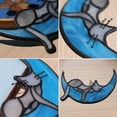 thumbnail image 3 of Gatos durmiendo en la luna vidriera colgando, gatos decorando regalos para los amantes de los gatos, 3 of 7