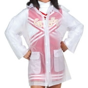 Clear Rain Jacket With Hood   X-Small Size - X-SMALL