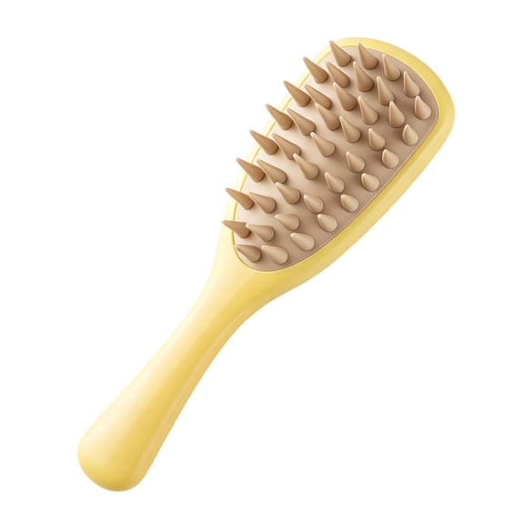 Panchenh Long Handle Head Massager Manual Soft Silicone Massage Brush For Hair & Coat Cleaning & Relaxation In The Shower Wet & Dry
