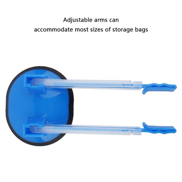 Nogis Blue Baggy Rack Holder for Food Prep Bag/Plastic Freezer Bag