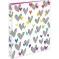 thumbnail image 1 of xianyou-+ Amy Tangerine Collection Designer Classeur, Anneaux Ronds de 1 Pouce, Capacité de 175 Feuilles, Hatchmark Hearts (28320), 1 of 4