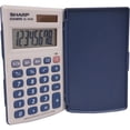 thumbnail image 3 of Calculadora de bolsillo Sharp EL-243SB de 8 dígitos con tapa abatible, 3 of 4