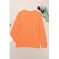 thumbnail image 3 of POGLIP Haut à Manches Longues Col Rond Uni Orange pour Femmes, 3 of 6