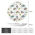 thumbnail image 2 of Daiia happy new year Raccoon Printed Pattern Ceramic Plate Dinner Plates Bone China Decorative Plates with Display Stand Art Ceramic Ornaments for Wall Hanging Decoration-10in, 2 of 6