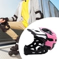 thumbnail image 2 of Casco de bicicleta Protector de ventilación cómodo Casco de bicicleta de montaña extraíble Rosa, 2 of 8