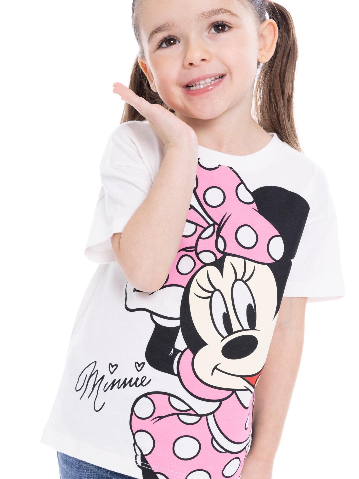Minnie Mouse Toddler Graphic Short Sleeve Crewneck Tee, Sizes 12M-5T