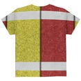 thumbnail image 2 of Fantasy Football Team Red and Yellow All Over Youth T Shirt Multi YLG, 2 of 2