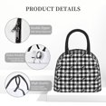 thumbnail image 4 of Balery Black Tartan Plaid Bolsa de Almuerzo para Mujeres, Caja de Almuerzo, Bolsa de Almuerzo Pequeña Impermeable, Tote de Almuerzo Reutilizable con Gran Capacidad, 4 of 6