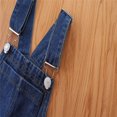 thumbnail image 6 of WOYY Toddler Girls Denim Overalls Sleeveless Denim Flared Jumpsuit Fashion Kids Dungarees, 6 of 9