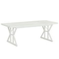 thumbnail image 4 of Barara King Dining Table, Kitchen Dining Table,Wood Dining Table, Farmhouse 70.8" Kitchen Table for 6 People,White, 4 of 10