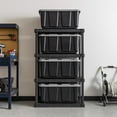 thumbnail image 4 of IRIS 4 Tier Shelving Unit, 56" Fixed Height, Large, 36"W x 18"D x 56"H, Black, 4 of 5