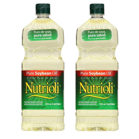 Nutrioli Pure Soybean Oil, 32 fl oz (32oz 2 Pack)