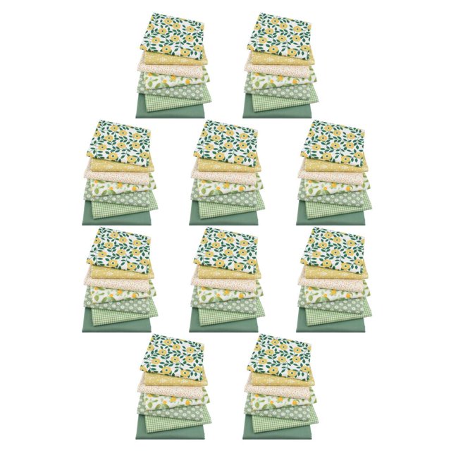 Bearachild 7 pack/lote de telas suaves y duraderas, tela artesanal de algodón para coser retales, amplia aplicación 25*25cm 25*25cm 10Conjunto