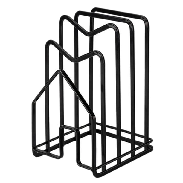 1 soporte para tapa de rejilla para sartenes y ollas, organizador multiusos para tablas de cortar