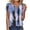 Blue, variant on Summer Tops for Women Short Sleeve Neck Tunic Tops Baggy Vintage Graphic Casual Loose Beach Vacation Outfits Spring Top Trendy Clothes