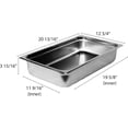 thumbnail image 6 of TrueCraftware- Full Size 4" Deep Stainless Steel Anti-Jamming Steam Pan 24 Gauge- Steam Food Pan Anti-Jam Steam Table Hotel Pan for Restaurant Family Events Personal Catering Use, 6 of 6