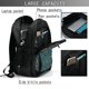 thumbnail image 4 of Balery Mandala Mochila con carga USB para hombre y mujer - Mochila impermeable y antirrobo para laptop con puerto USB para viajes, trabajo, 4 of 7