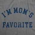 thumbnail image 2 of Mens Im Moms Favorite T Shirt Funny Family Sibling Children Joke Tee for Guys Graphic Tees, 2 of 9