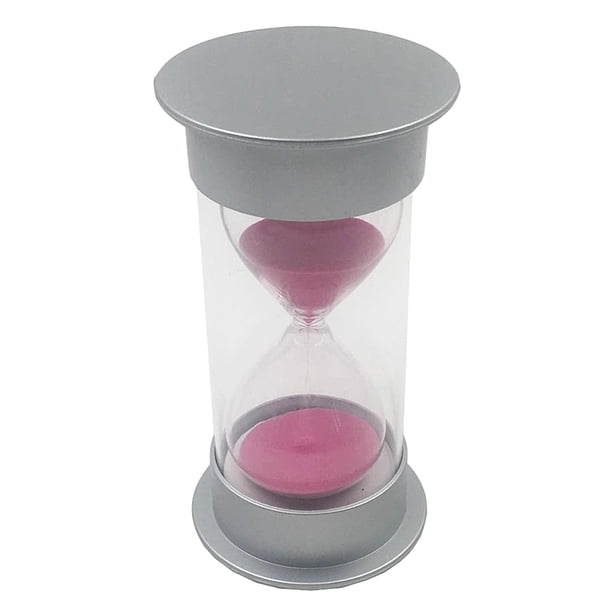 TEMPORIZADOR DE ARENA DE COLORES 10/15/20 SEG / 2 MINUTOS TIEMPO DE CEPILLADO DE DIENTES CEPILLO DE DIENTES - RELOJ Rosa 15 segundos