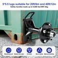 thumbnail image 6 of Shipping Container Wheels Kit Bolt on Wheels 8800Lb Shipping Container Hub Heavy-Duty Container Moving Tools Fits Up to 40Ft Shipping Container, 6 of 9