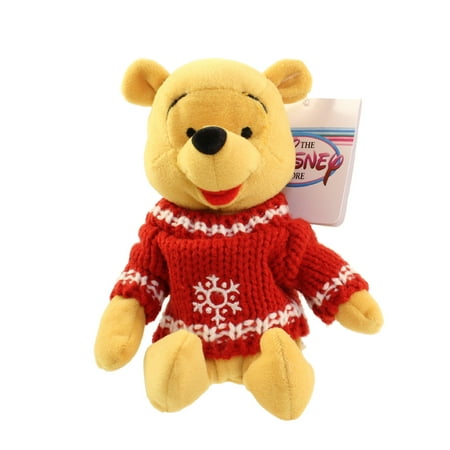 Disney Bean Bag Plush SNOWFLAKE SWEATER POOH Winnie the Disney Bean Bag Plush SNOWFLAKE SWEATER POOH Winnie the