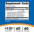 thumbnail image 5 of Nutricost Probiotic Complex (>1 Billion CFU) 60 Capsules - Gluten-Free, Non-GMO, 5 of 5