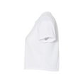 thumbnail image 3 of BELLA + CANVAS Women’s Flowy Crop Tee, Short Sleeve Crewneck T-Shirt, White, 2XL, 3 of 4