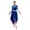Blue, variant on vastwit Women Liturgical Praise Dance Wear Stylish Print Long Sleeve Dance Dress Metallic Patchwork Dancewear Burgundy M