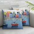 thumbnail image 3 of lobster Cove House Printed Poly Fill Throw Pillow,  Square, Home Decoration, 3 of 5