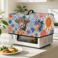 thumbnail image 4 of FOR U DESIGNS Boho Mandala Highland Cattle Print Microwave Oven Cover Washable Microwave Dust Covers Protector All-Season Microwave Dust Covers Cloth (20.9" W x 15.7" D x 12.4" H)-L, 4 of 8