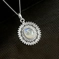 thumbnail image 3 of Moonstone Women Pendant Necklace Pure 925 Sterling Silver Fine Jewelry, 3 of 4