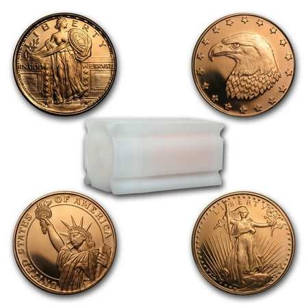 1/4 oz Copper Round - Random Design (20 count tube)