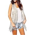 thumbnail image 2 of Hauts des Années 70 pour Femmes, Veste à Franges Disco Cowgirl, 2 of 3