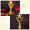 thumbnail image 1 of KALLORY 2Ud Trofeo De Concurso Plástico Dorado Con Estatua Especial Y Base Para Personalizada, 1 of 7