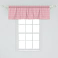 thumbnail image 2 of Ambesonne Floral Window Valance, Repetitive Roses Ornaments, 42" x 18", Pale Pink Rose and Warm Taupe, 2 of 3