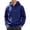 Navy, variant on FENGYOU Mens Casual Full Zip Hoodie Long Sleeve Drawstring Hooded Sweatshirt Regular Fit Fleece Pullover Jacket with Pockets Black L