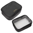 thumbnail image 3 of NFTIGB 2pcs Makeup Travel Bag 2 In 1 Large Capacity Black Waterproof Portable Makeup Cosmetic Bag Organizer Case for Home Storage Washing and Fitness Outer and Inside Pouches, 3 of 10