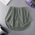 thumbnail image 4 of Gibobby faldas cargo moda para mujer, camisa versátil, suéter, falda superpuesta, mitad inferior y minifaldas para mujer, 2PC faldas(Blanco+Gris, XL), 4 of 4
