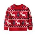 thumbnail image 2 of AUNVITO Boy & Girl'sFamily Christmas Sweater Knitted Pullover with Reindeer and Snowflake Patterns Cozy and Festive Family Matching Style, 2 of 9