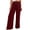 Wine, variant on Hurxie Wide Leg Dress Pants for Women High Waisted Trousers Pants Trendy Business Casual Work Black Slacks White,M