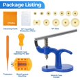 thumbnail image 2 of Ohuhu Professional Watch Repair Kit - Watch Press Tool Set with Case Closer, Battery Replacement & Back Cover Opener for Round Wat, 2 of 9