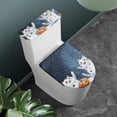 thumbnail image 2 of HELLHERO Cat Pumpkin Pattern Adjustable Polyester Bathroom Toilet Lid Cover Universal Toilet Lid Cover and Toilet Tank Lid Cover & Easy to Clean for Gift, 2 of 8