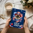 thumbnail image 3 of Patriotic Siamese Celebrates 4th of July Spiral Bound Journal Cat Lover Kitten Owner Gifts 5x7in Spiral Notebook - 02009, 3 of 5