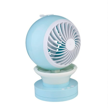 

YEUHTLL Mini Portable USB Charging Air Conditioning Fan Ventilator Spray Cooling Fan Humidifier with Nightlight for Home Office Outdoor Use Supplies