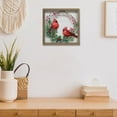 thumbnail image 3 of Glass Wall Art Double Cardinal, 3 of 4